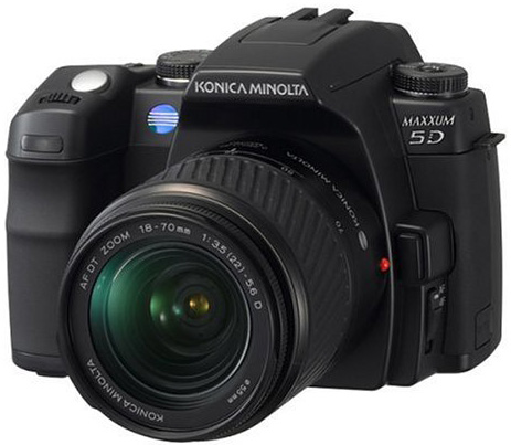 7. Konica Minolta Maxxum 5D 6.1MP Digital SLR Camera