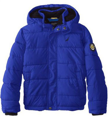 7. Nautica Big Boys' Short Bubble Jacket, Top 10 Best Winter Coats For Kids Reviews