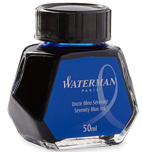1. Waterman Fountain Pen Ink, Serenity Blue