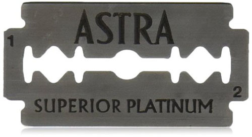 #2. Astra Platinum Edge Safety Razor Blades