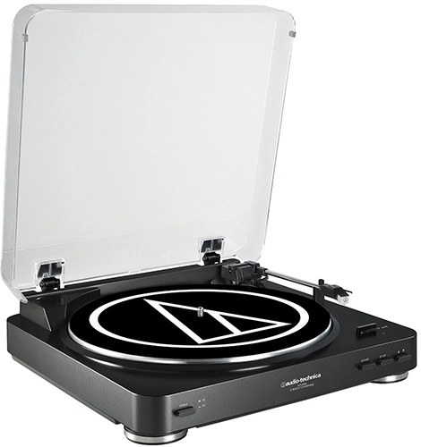 2. Audio Technica AT-LP60BK Fully Auto Belt-Drive Stereo Turntable