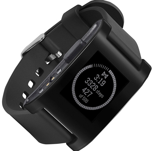 2. Pebble Smartwatch Black