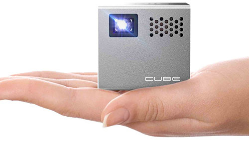 1. RIF6 Cube 2-inch Mobile Projector