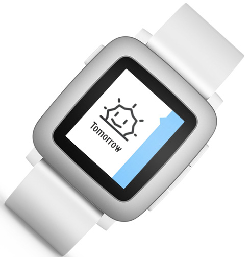 4. Pebble Time Smartwatch White
