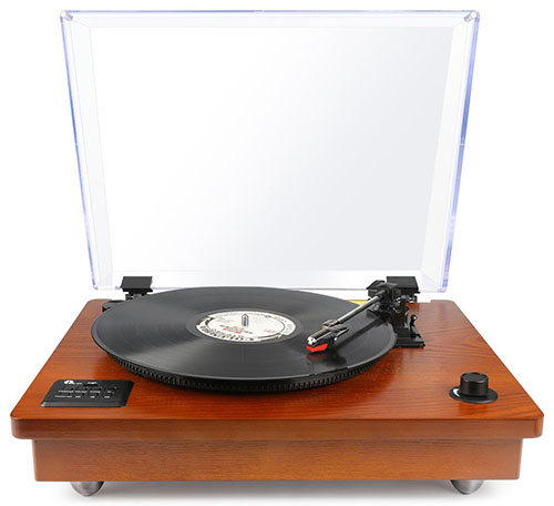 #4. 1Byone Bluetooth Turntable with in-built Stereo Speakers and Vinyl to MP3 Recording