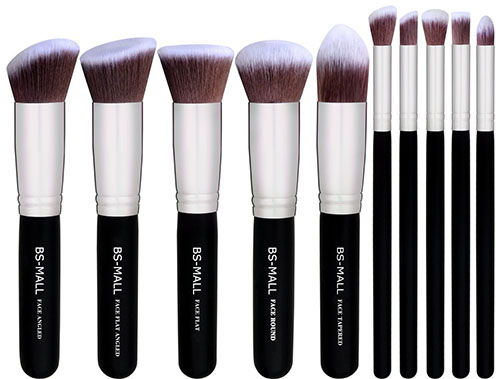 4. Synthetic Kabuki Makeup Brush Set 