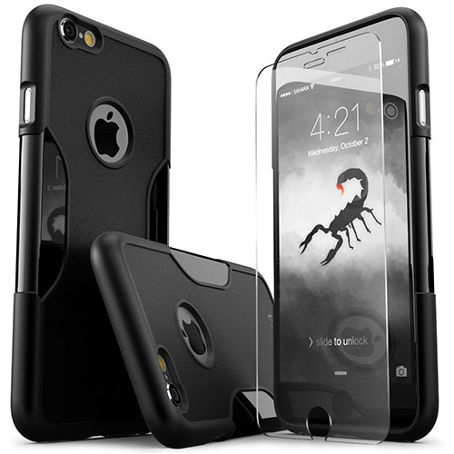 1. iPhone 6 Plus Case, Black Rugged