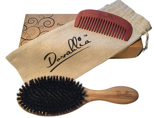 6. Boar Bristle Hair Brush Set 