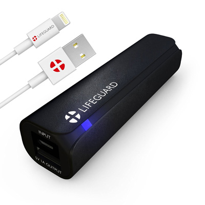 Portable-Charger-+LIFEGUARD-MINI-1-3000mAh-with-Lightning-Cable