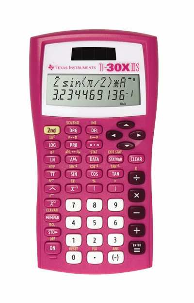 Texas-Instruments-TI-30X-IIS-2-Line-Scientific-Calculator,-Pink