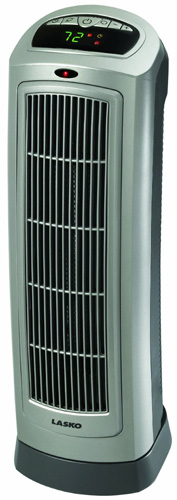 9. Lasko 755320 Ceramic Tower Heater with Digital Display and Remote Control