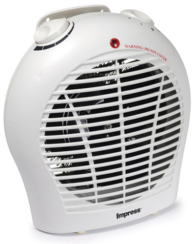 8. Impress 1500 Watt 2 Speed Fan Heater with Adjustable Thermostat