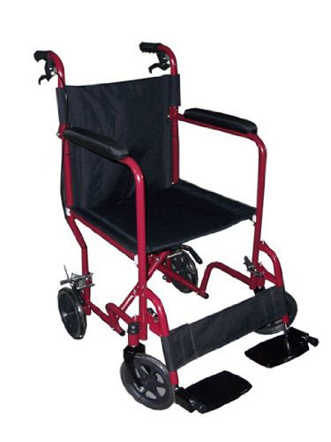 7. MedMobile Transport Folding Wheelchair Drop Back Handle by MedMobile.