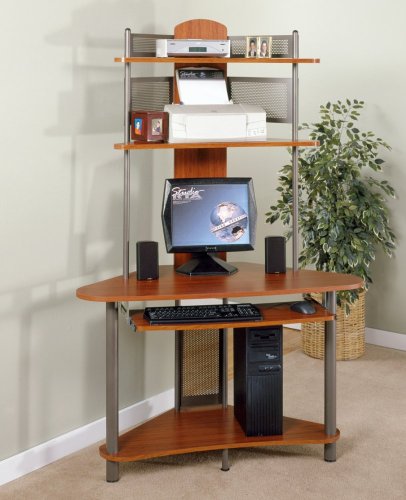 5. A-Tower Computer Desk with Hutch by Studio RTA
