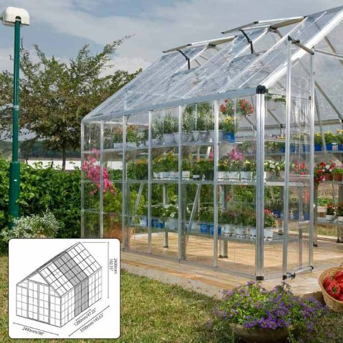 5. Palram Snap and Grow 8 by 4-Feet E by tension Kit