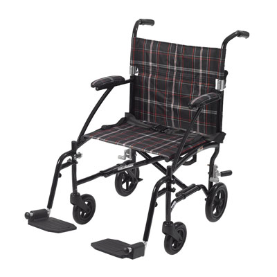 10. Drive Medical Fly Lite Ultra Lightweight Transport Wheelchair