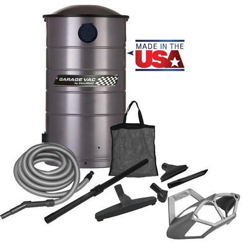 2. VacuMaid GV50 Wall Mounted Garage and Car Vacuum with 50 ft hose and Tools