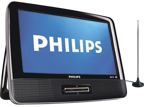 3. Philips PT902 9-Inches 1080p Portable Digital TV with Built-in HDTV and FM Tuner