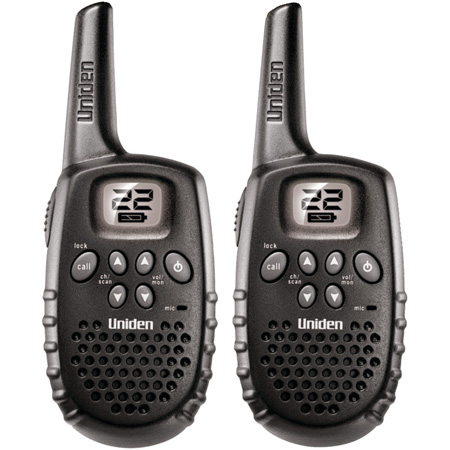 4. Uniden 16-Mile 22 Channel Battery FRS/GMRS Two-Way Radio Pair - Black (GMR1635-2)