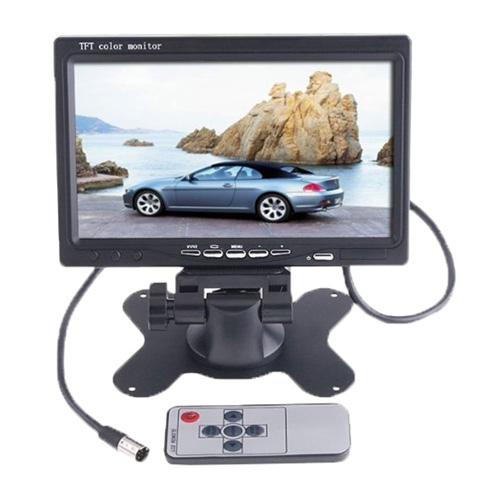 9. 7” TFT LCD Color 2 Video Input Car RearView Headrest Monitor DVD VCR Monitor