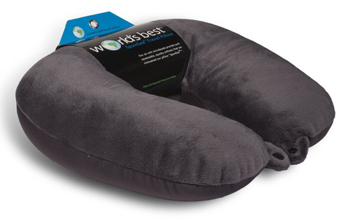 7. World's Best Air Soft Microbead Neck Pillow