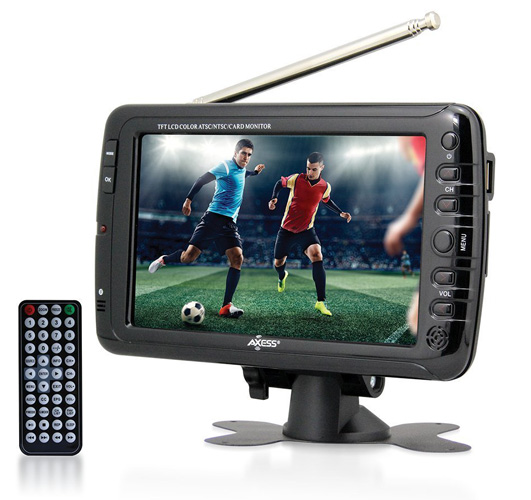 4. Axess 7” LCD TV with ATSC Tuner