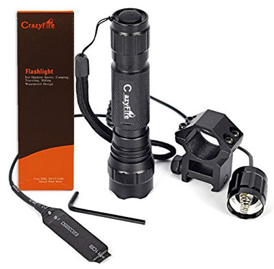 5. CrazyFire® 501B Tactical LED Flashlight Cree XM-L T6 1000 Lumens Lantern LED Lamp Torch