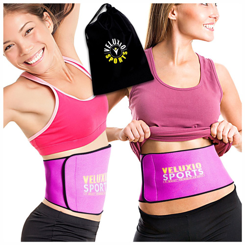 9. Waist Trimmer Ab Belt - Pink - For Women & Men