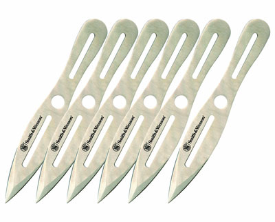 8. Smith and Wesson Throwing Knives (SWTK8CP), 8-Inch, 6-Pack