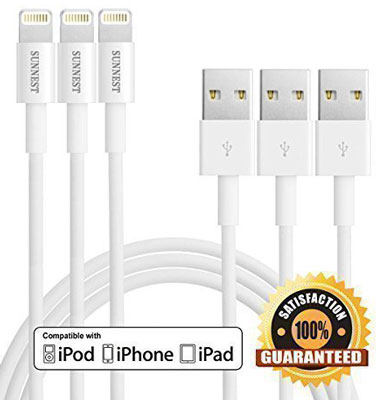 5. Sunniest 6Ft 8-Pin Lightning Cable