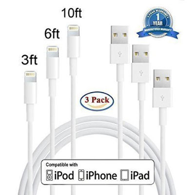 13. Mribo 3IN1 Lightning Cable, Best Cables for iPhone 5 5s 6 6s 6s Plus iPad Air iPad Mini Reviews