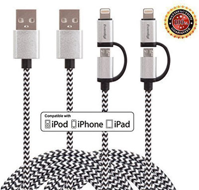 15. Everdigi USB Nylon Braided Charging/Sync Cables