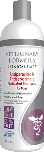 #2. Synergy Labs Veterinary Formula Clinical Care Antiparasitic & Antiseborrheic Medicated Shampoo for Dogs