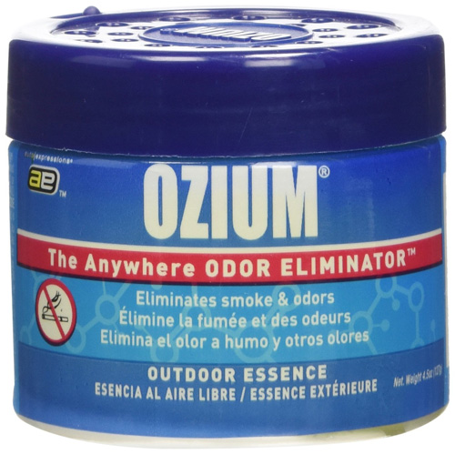 #1. Ozium Smoke & Odors Eliminator Gel, Home Office and Car Air Freshener 4.5oz (127g) , Original Scent