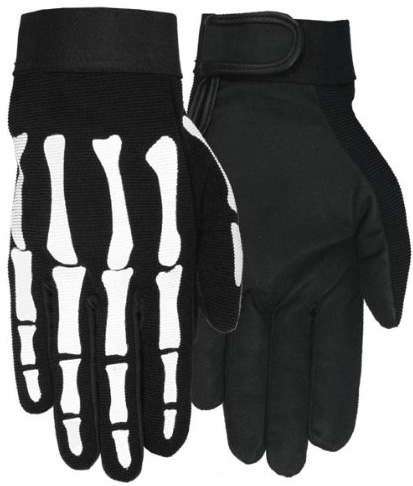 #2. Hot Leathers Skeleton Mechanics Gloves