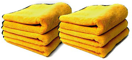 #4. Chemical Guys MIC50612 Professional Grade Premium Microfiber Towels, Gold - 16 in. x 16 in. (Pack of 12)