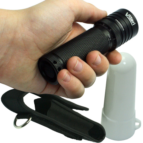 #4. Vizeri LED Tactical Flashlight with focusing lens