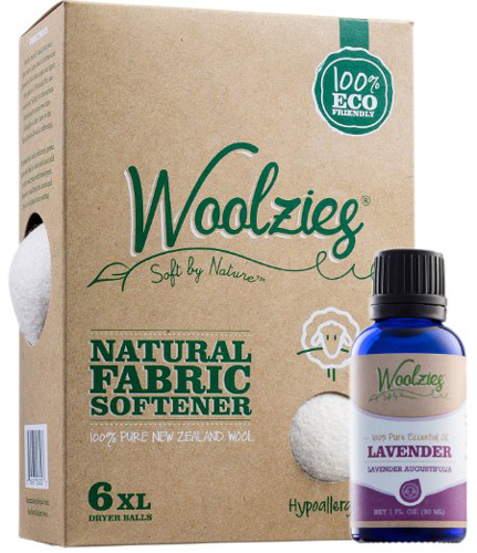 #13. Woolies 6 Pack XL 100% Pure Wool Dryer Balls Natural Fabric Laundry Softener