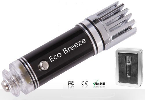 #8. Car Air Purifier, Ionizer, Air Cleaner, Ionic Air Purifier, Car Air Freshener and Order Eliminator| Removes Cigarettes, Smoke, Smell and Bad Odors.[By Eco Breeze]