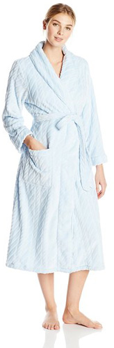 #8. Nautica Sleepwear Women's Plush Robe
