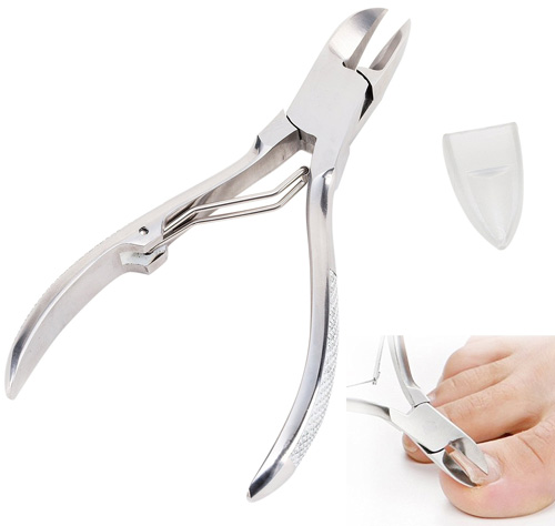 #1. The SySrionProfessional Nail Nipper For Thick And Ingrown Toenails--Cuticle Nippers, Premium Quality And Heavy Duty Surgical Grade Stainless Steel, 4.7 Inches Long