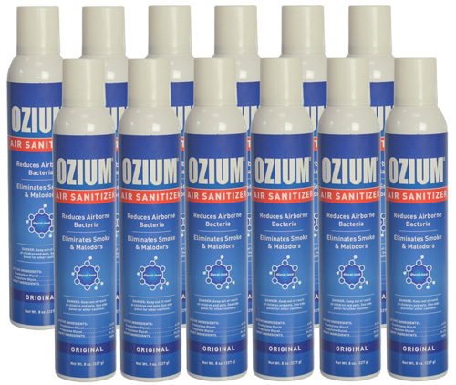 #10.Ozium Glycolized Air Freshener & Sanitizer(8 oz)-12 Pack