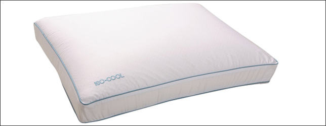 Iso-Cool Memory Foam Pillow, Gusseted Side Sleeper ,Standard