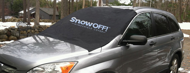 SnowOff Car Windshield Snow Cover and Sunshade Protector Kit