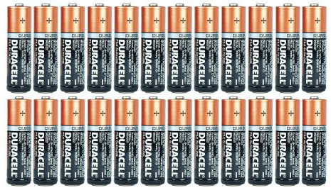 #3. Duracell Coppertop AA 24 Alkaline Batteries (Packaging May Vary) 