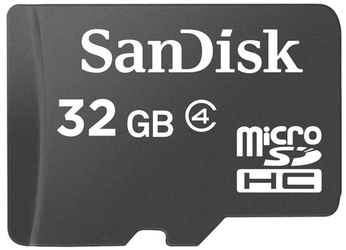 #3. SanDisk 32GB Memory Card