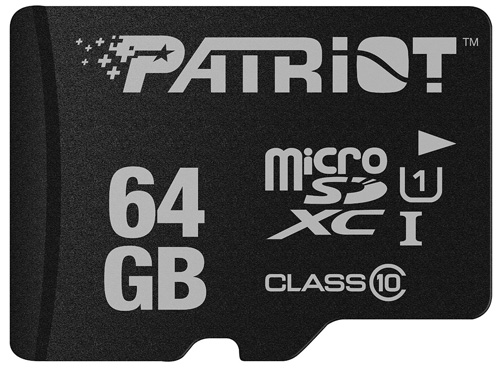 #5. Patriot LX Series 64GB High Speed Micro SDXC