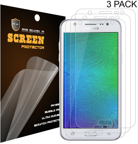 #2. Mr Shield For Samsung Galaxy J7 Premium Clear Screen Protector