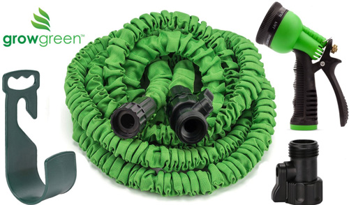 #2. Expandable Garden Hose,Water Hose, Strongest, Hose, Best Hoseswith Free 8-way Spray Nozzle, Watering Hose, Rust-free, Hanger and Shutoff Valve, Flexible Hose.