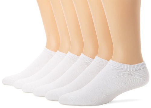 #3. Hanes Men’s 6 Pack Classic No Show Socks, Size: 10-13 Shoe Size: 6-12